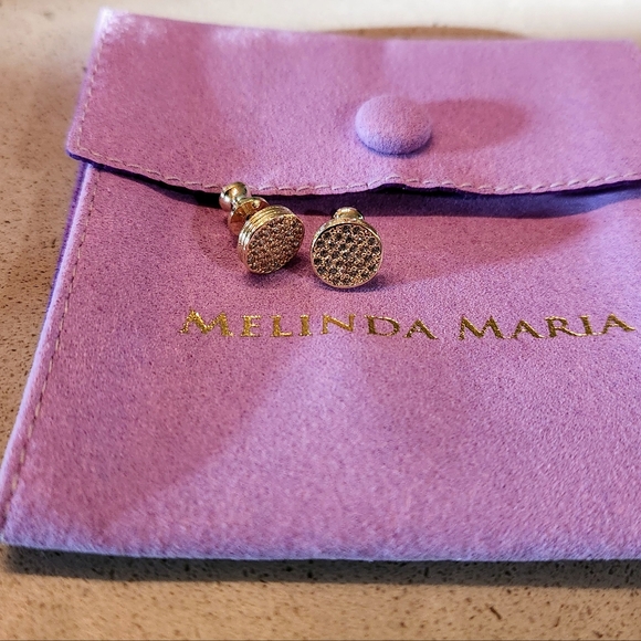 Melinda Maria Gold Earrings - Picture 2 of 2
